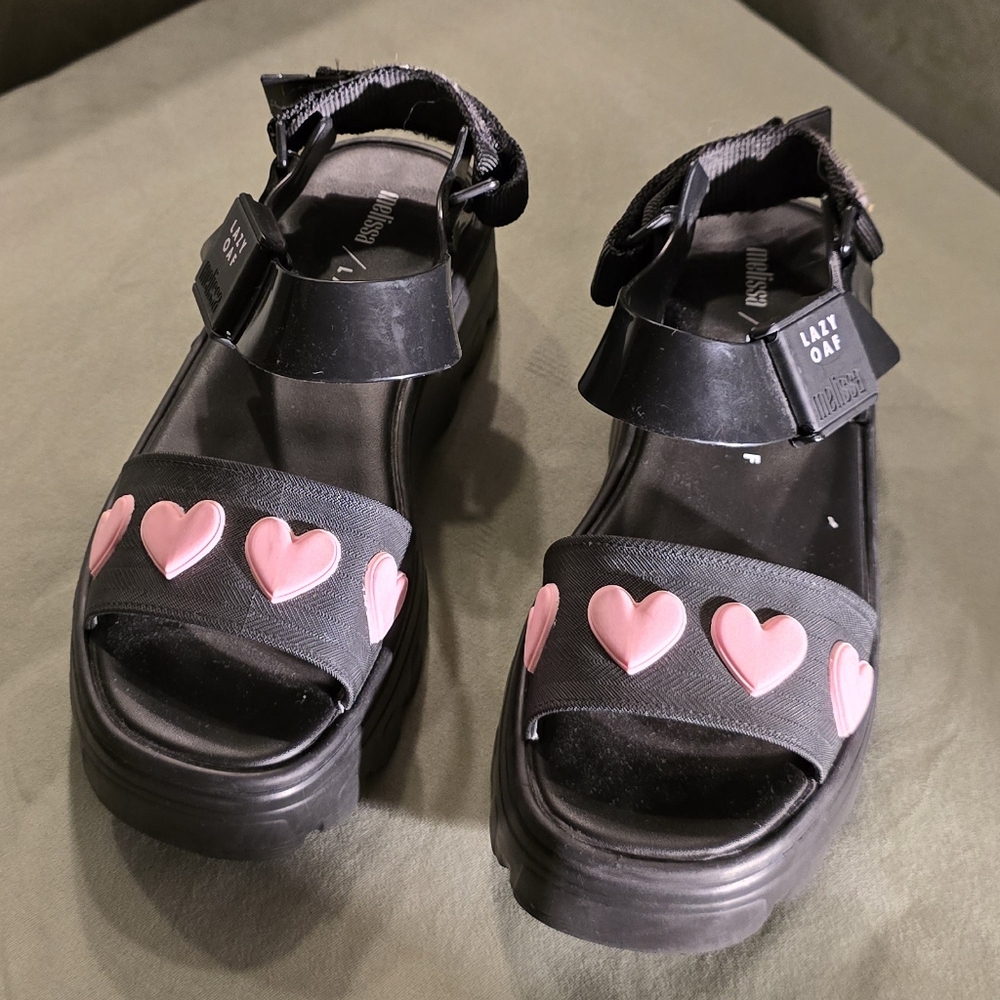 LO x Melissa sandals